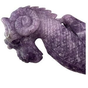 Gorgeous Lepidolite Seahorse Scepter Wand